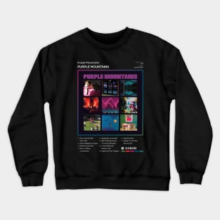 Purple Mountains - Purple Mountains Tracklist Album Crewneck Sweatshirt